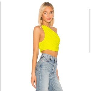 Norma Kamali Starfruit Yellow Top S NWOT